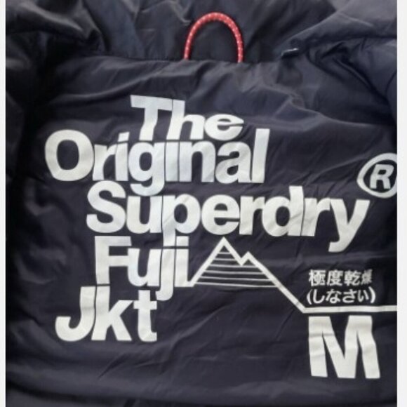 Superdry Vest Mens Size Medium Blue Puffer Fuji Jacket Quilted Preppy Outdoor - Picture 6 of 7